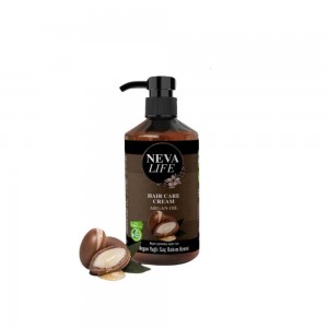 NEVA LIFE 100% veganský krém na vlasy s arganovým olejem bez silikonů 500 ml